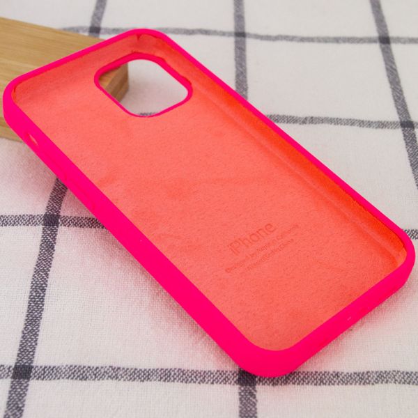 Чохол Silicone Case Full Protective (AA) для Apple iPhone 13 (6.1") Рожевий/Barbie pink 55730 фото