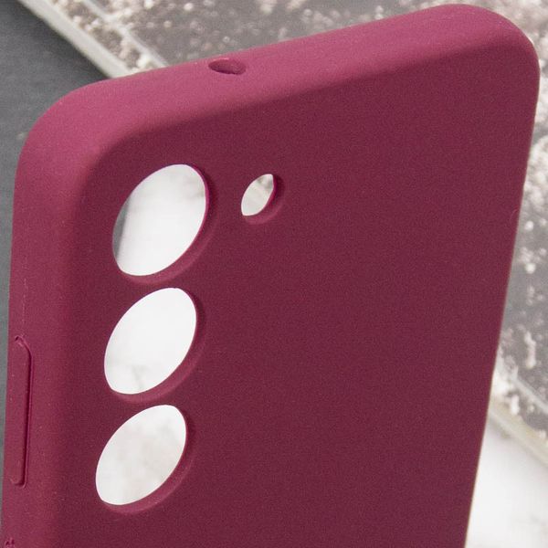 Чохол Silicone Cover Lakshmi Full Camera (AAA) with Logo для Samsung Galaxy S24 Бордовий | Plum 71859 фото