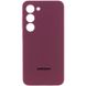 Чехол Silicone Cover Lakshmi Full Camera (AAA) with Logo для Samsung Galaxy S24 Бордовый | Plum 71859 фото