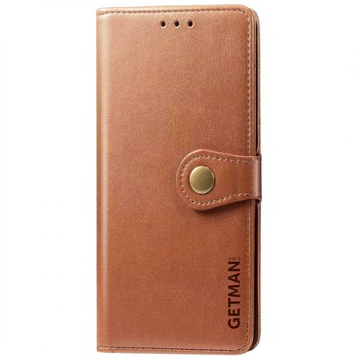 Кожаний чохол книжка GETMAN Gallant (PU) для Samsung Galaxy S24+ Коричневий | Brown 68150 фото