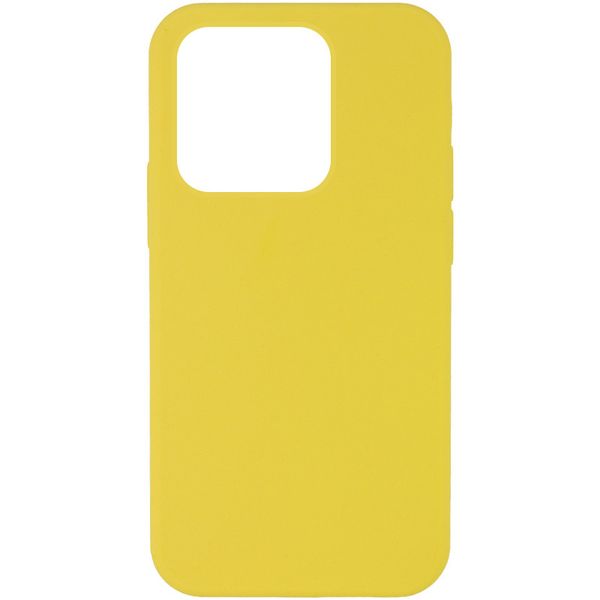 Чохол Silicone Case Full Protective (AA) NO LOGO для Apple iPhone 15 Pro (6.1") Жовтий | Yellow 72459 фото