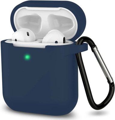 Силиконовый чехол для Apple AirPods 2 Тёмно-Синий VANAX53005 фото