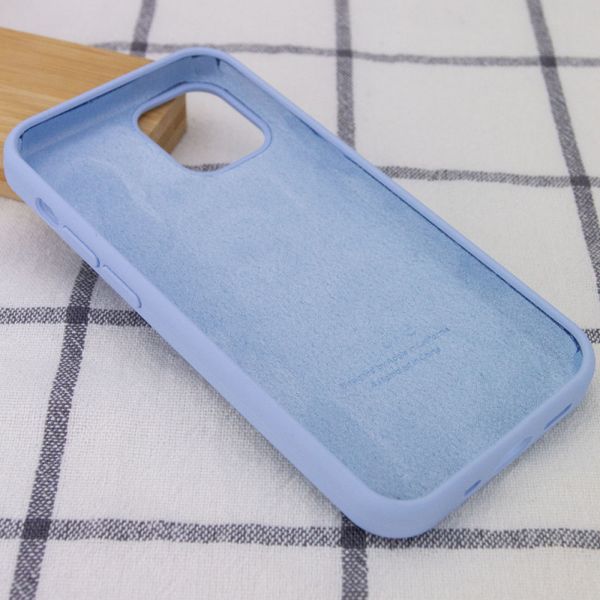 Чохол Silicone Case Full Protective (AA) для Apple iPhone 11 Pro (5.8") Блакитний/Lilac Blue 55730 фото