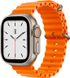 Ремешок Apple Watch Ocean Band 42/44/45/49 (M) Orange | Оранжевый 109332-RED фото