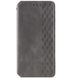 Кожаный чехол-книжка GETMAN Cubic (PU) для Samsung Galaxy S24+ Серый | Grey 68157 фото 1