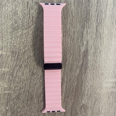 Силіконовий ремінець BINKSON with Magnet Buckle для Apple Watch 49/42/44/45 mm Рожевий | Pink 883765411 фото