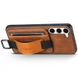 Кожаный чехол Wallet case and straps для Samsung Galaxy S24 Коричневый | Brown 70066 фото 4