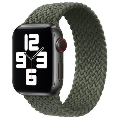 Ремешок Braided Solo Loop (AAA) для Apple watch 38mm/40mm 145mm Зелёный | Green 7481822-145-Bl фото