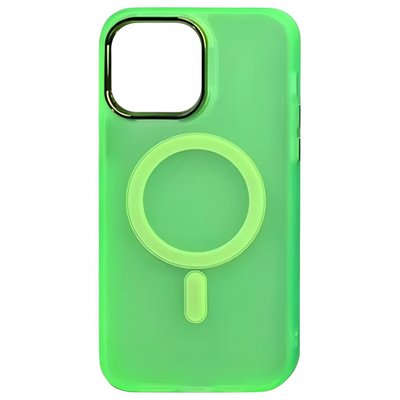 Чохол TPU+PC Lily with MagSafe для Apple iPhone 15 Pro (6.1") Салатовий | Neon Green 71771 фото