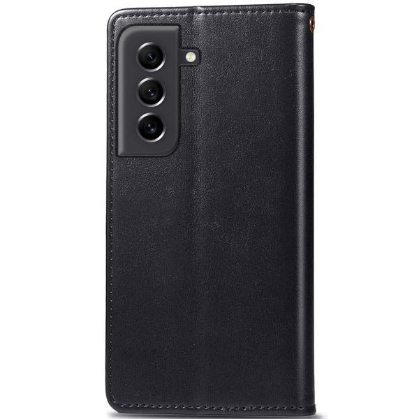 Кожаный чехол книжка GETMAN Gallant (PU) для Samsung Galaxy S24+ Чёрный | Black 68150 фото