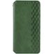 Кожаный чехол-книжка GETMAN Cubic (PU) для Samsung Galaxy S24+ Зелёный | Green 68157 фото 1