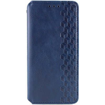 Кожаный чохол-книжка GETMAN Cubic (PU) для Samsung Galaxy S24+ Синій | Blue 68157 фото