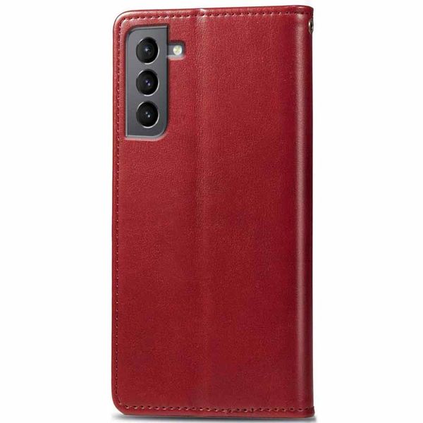 Кожаний чохол книжка GETMAN Gallant (PU) для Samsung Galaxy S24+ Червоний | Red 68150 фото