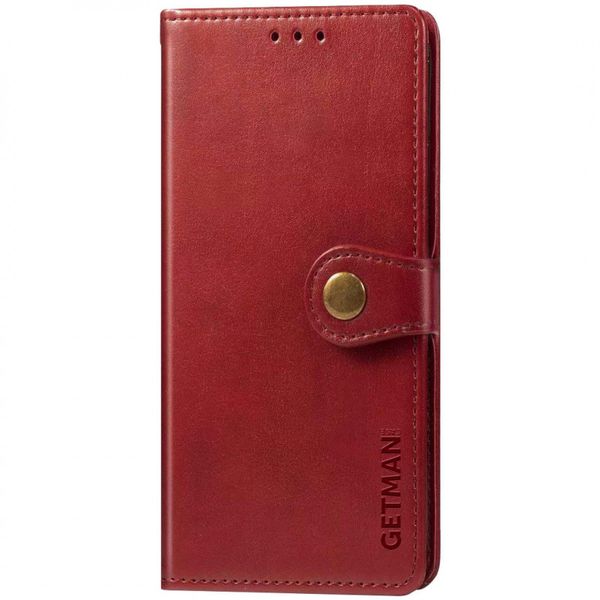 Кожаный чехол книжка GETMAN Gallant (PU) для Samsung Galaxy S24+ Красный | Red 68150 фото