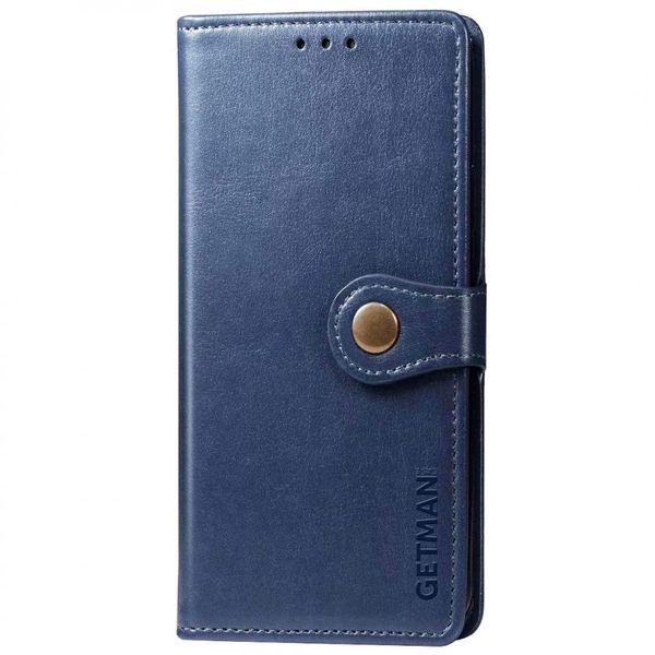 Кожаный чехол книжка GETMAN Gallant (PU) для Samsung Galaxy S24+ Синий | Blue 68150 фото