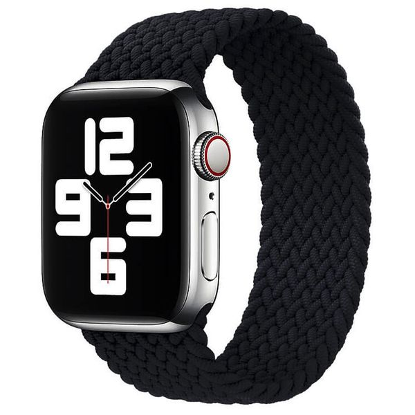 Ремінець Braided Solo Loop (AAA) для Apple watch 38mm/40mm 155mm Чорний | Black 7481822-155-Bl фото