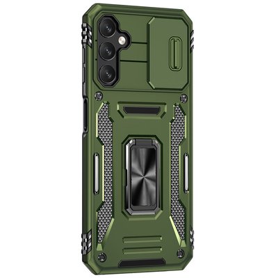 Ударостійкий чохол Camshield Army Ring для Samsung Galaxy S24+ Олівковий | Army Green 68619 фото