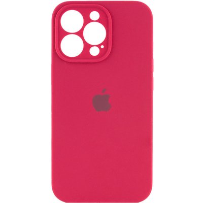 Чохол Silicone Case Full Camera Protective (AA) для Apple iPhone 15 (6.1") Червоний | Rose Red 66390 фото