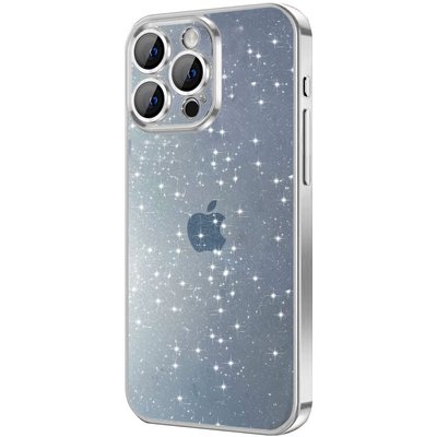 Чохол TPU+PC Glittershine для Apple iPhone 15 (6.1") Silver | Срібний 71542 фото