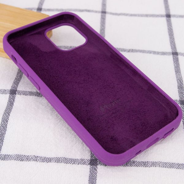 Чохол Silicone Case Full Protective (AA) для Apple iPhone 13 (6.1") Фіолетовий/Grape 55730 фото