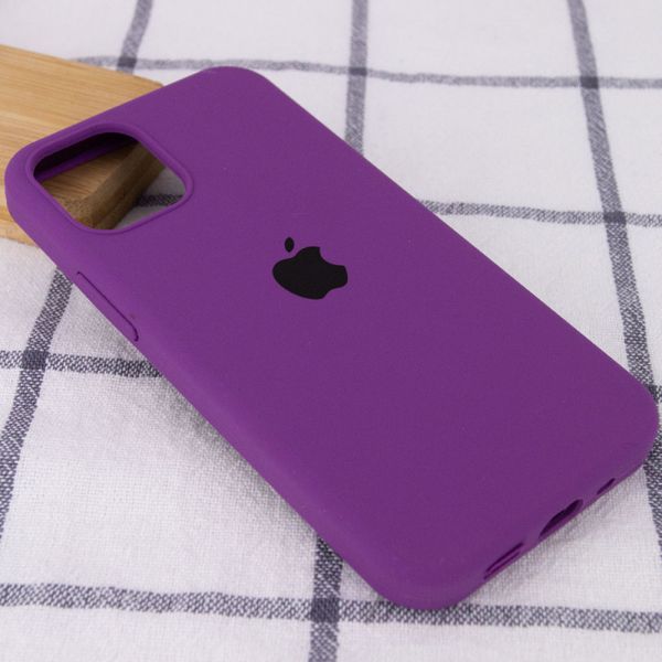 Чохол Silicone Case Full Protective (AA) для Apple iPhone 13 (6.1") Фіолетовий/Grape 55730 фото