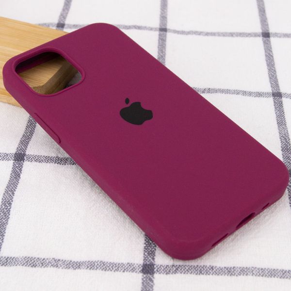 Чохол Silicone Case Full Protective (AA) для Apple iPhone 13 (6.1") Бордовий/Maroon 55730 фото