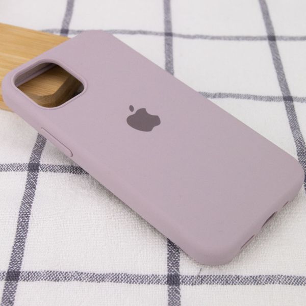 Чохол Silicone Case Full Protective (AA) для Apple iPhone 13 (6.1") Сіро-бузковий/Lavender 55730 фото