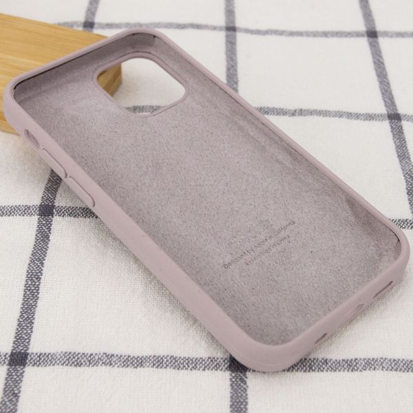 Чохол Silicone Case Full Protective (AA) для Apple iPhone 13 (6.1") Сіро-бузковий/Lavender 55730 фото