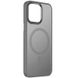 Чохол Metal Buttons with MagSafe Colorful для Apple iPhone 15 Pro (6.1'') Сірий | Grey 65603 фото