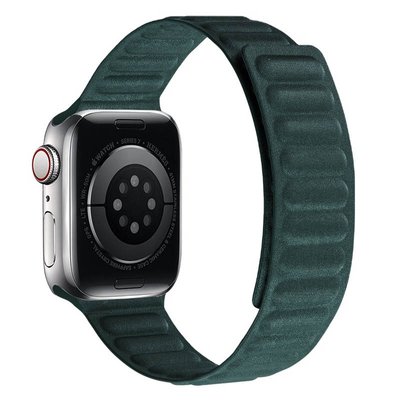 Ремінець FineWoven (AAA) для Apple Watch 38mm/40mm/41mm  Зелений | Evergree 77538-T фото