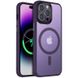 Чехол Metal Buttons with MagSafe Colorful для Apple iPhone 15 Plus 6.7'' Фиолетовый | Dark Purple 65602 фото