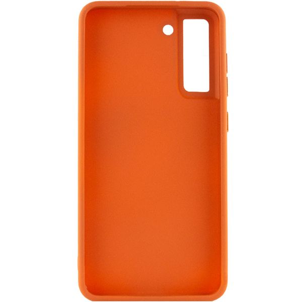 TPU чехол Bonbon Metal Style для Samsung Galaxy S24 Оранжевый | Papaya 68446 фото