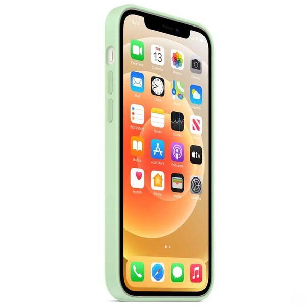 Чехол Silicone Case Full Protective (AA) для Apple iPhone 13 (6.1") Зелёный/Pistachio 55730 фото